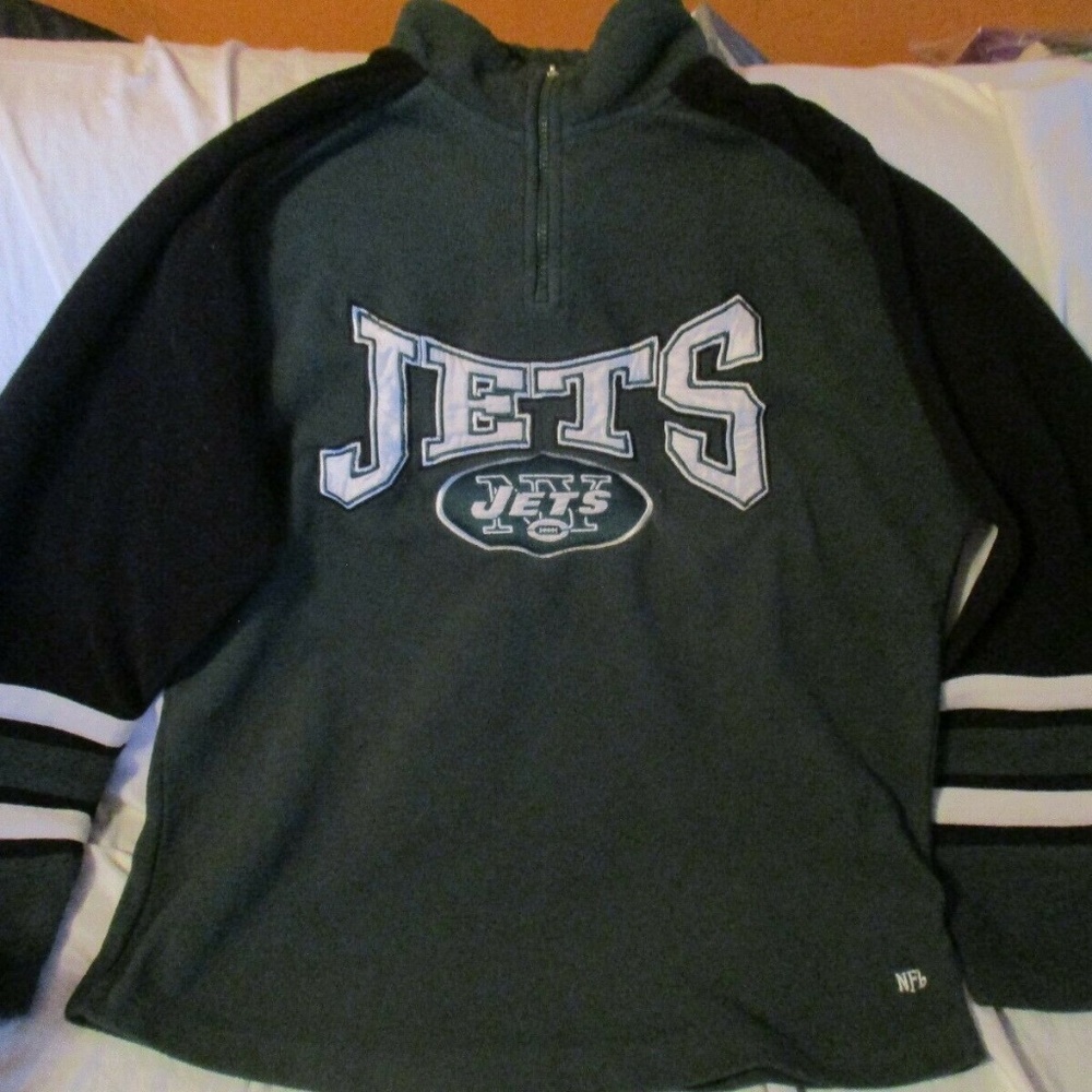 NY JETS OFFICIAL NFL YTH  L 16-18 SWEATSHIRT EUC